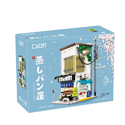 Cada - Blocos De Montar Casa De Pães Japoneses Com Iluminação LED (1108 Peças)