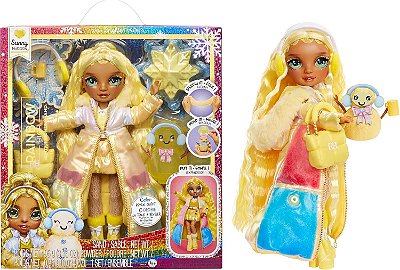 Boneca Rainbow High Winter Wonderland Doll - Sunny (Yellow)