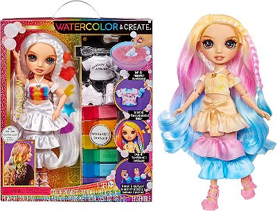 Boneca Rainbow High Watercolor E Create Theme Dolls - Brown Eyes