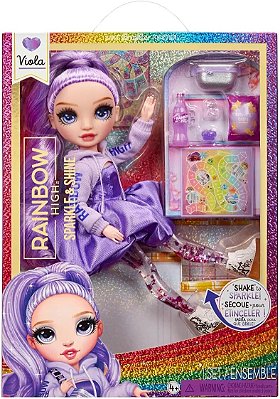 Boneca Rainbow High Sparkle E Shine Fashion - Viola (Purple)