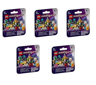 SUPER COMBO (5 Unidades / Caixinhas) LEGO 71046 Minifiguras - Pacote Série 26 - Espaço