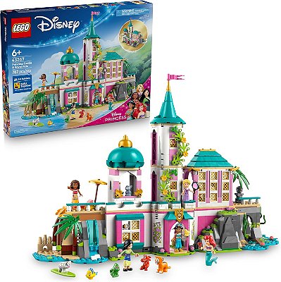 LEGO 43267 Disney - Castelo da Princesa e Animais de Estimação Reais