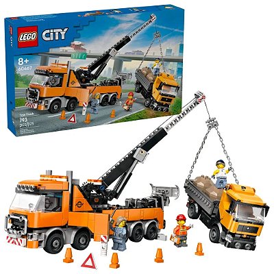 LEGO 60467 City - Caminhão de Reboque com Guindaste