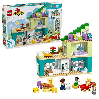 LEGO 10470 DUPLO - Casa moderna 3 em 1 para família com figuras