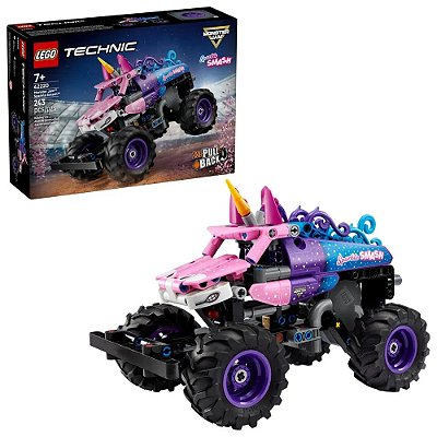 LEGO 42220 Technic - Monster Jam™ Sparkle Smash™ com Mecanismo de Fricção