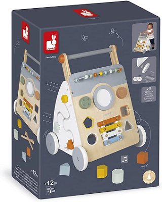 Janod - Andador de Madeira Multi Atividades - Sweet Cocoon