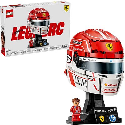 LEGO 43014 Editions - Capacete Scuderia Ferrari HP Charles Leclerc