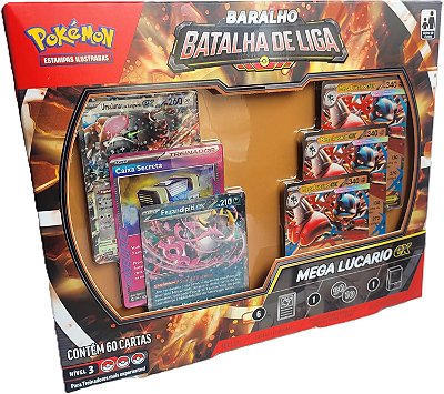 Pokémon TCG: Mega Lucario Ex - Baralho de Batalha de Liga