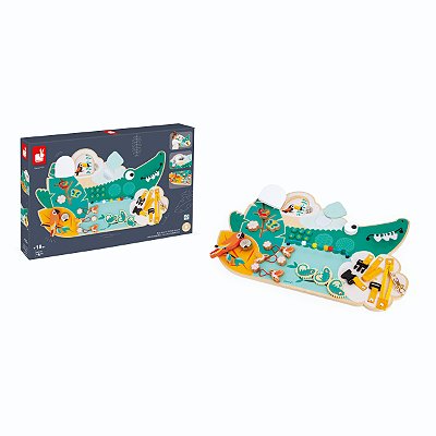 Janod - Quadro de Atividades O Crocodilo de Madeira Pure