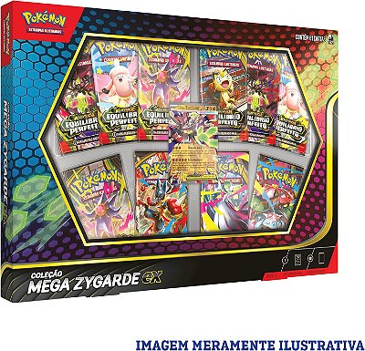 Pokémon TCG: Mega Evolução Estampas Ilustradas - Mega Zygarde EX  (61 Cartas)