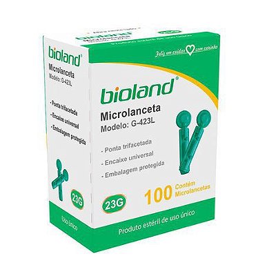 Micro Lanceta para Glicosímetro caixa c/100un Bioland