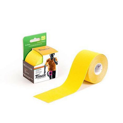 Bandagem Elástica Kinésio Tape Tmax 5m x 5cm Amarelo