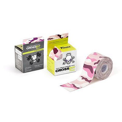 Bandagem Elástica Kinésio Tape Tmax 5m x 5cm Crossfit Rosa