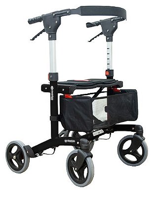 Andador de Alumínio Walker Plus Freedom com 4 Rodas e 7 Níveis de Ajuste