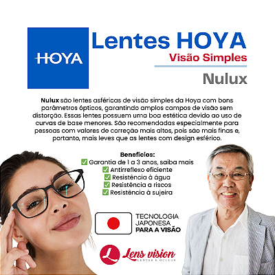 Hoya Nulux | Visão Simples