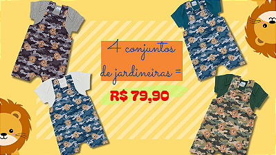 4 Kits jardineiras