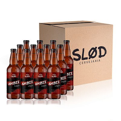 Box Slod Amber Lager - 12 garrafas 600ml