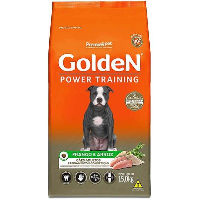 GoldeN Formula Power Training Cães Adultos Sabor Frango & Arroz 15kg