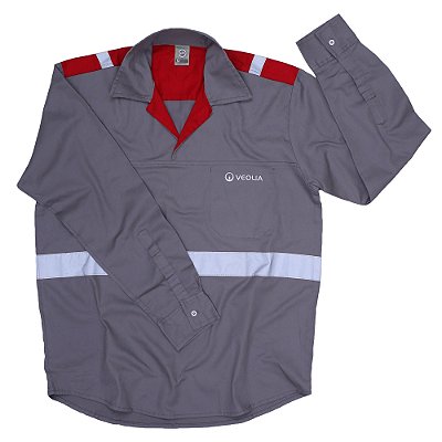 Uni Camisa Operacional ML Refletiva - Veolia