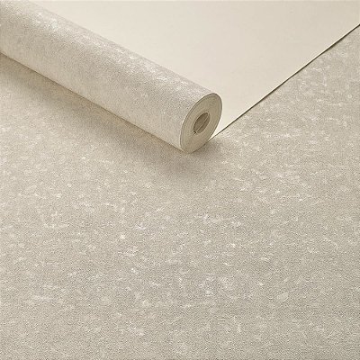 Papel De Parede Importado Textura Off White Cinza Glitter
