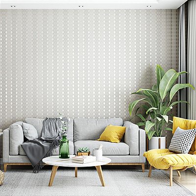 Papel De Parede Importado Tnt Lavável Geometrico