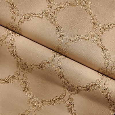 Papel De Parede Importado Vinílico 53cm X 9,5m Marrom Claro