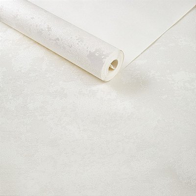 Papel De Parede Importado Lavável Texturizado Off White
