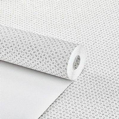Papel De Parede Vinílico Texturizado Branco Cinza Moderno