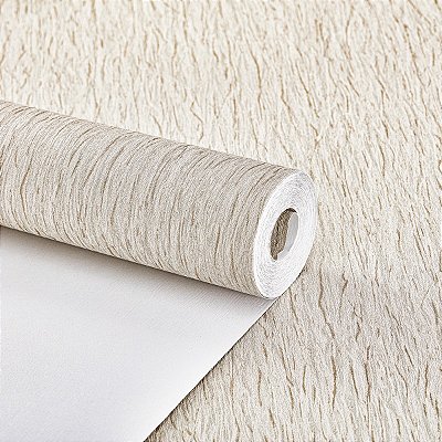 Papel De Parede Vinílico Lavável Bege Textura Sofisticado