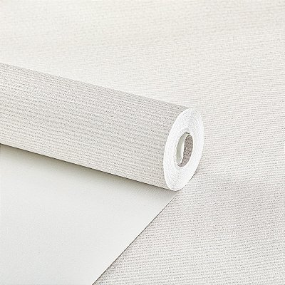 Papel De Parede Vinílico Texturizado Bege Claro Rolo 10m
