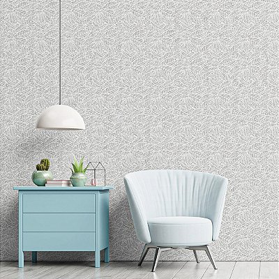 Papel De Parede Importado Lavavel Tnt Folhas 0.53x9.50m