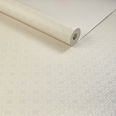 Papel De Parede Importado Lavável Texturizado Geométrico Gelo