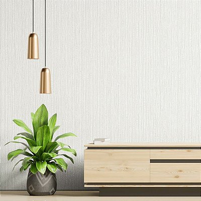 Papel De Parede Texturizado Vinílico Lavável Off White