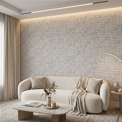 Papel De Parede Rolo Lavável Texturizado Vinílico Moderno
