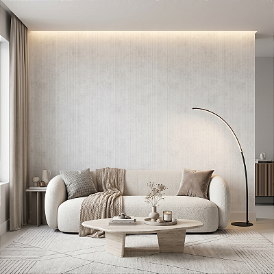 Papel De Parede Vinílico Texturizado Off White Lavável Rolo