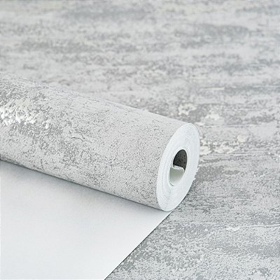 Papel De Parede Cinza Estonado Lavavel Para Home Office