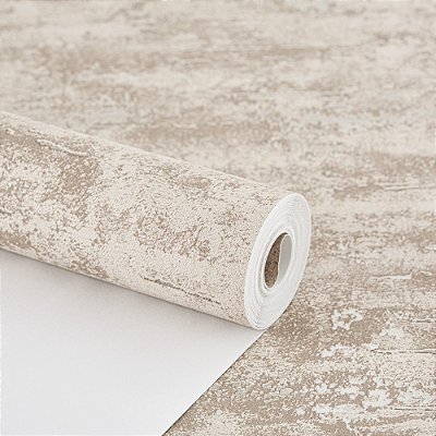 Papel De Parede Texturizado Marrom Prata Para Escritorio