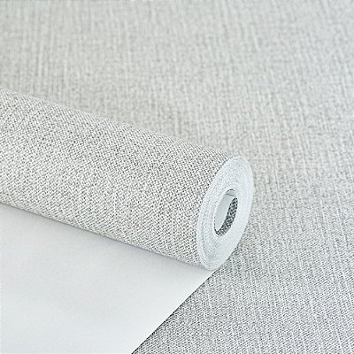 Papel De Parede Lavavel Linho Cinza Claro Sala De Estar