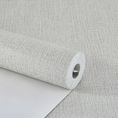 Papel De Parede Linho Areia Fendi Vinilico Sala De Jantar