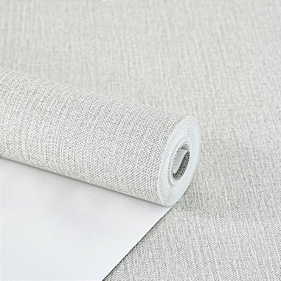 Papel De Parede Linho Cinza Lavavel Para Sala De Jantar