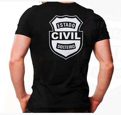 Camiseta Estado Civil Solteiro