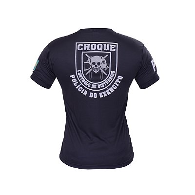 Camiseta Polícia do Exército - CHOQUE - malha PV