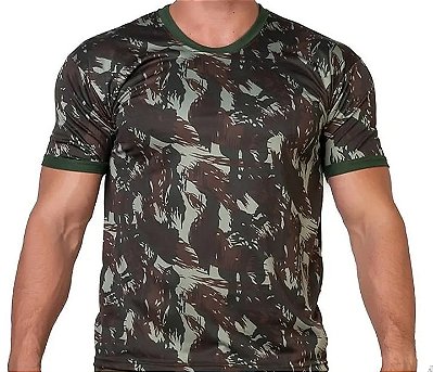 Camiseta Camuflada Exército Brasileiro - Dry Fit