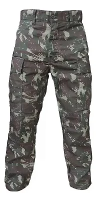 Calça de Combate Camuflada - Lisa - Exército Brasileiro