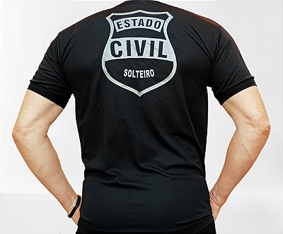 Camiseta Dry Fit Militar - Estado civil Solteiro