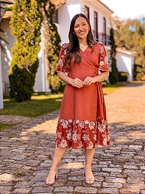 Vestido Salesiano Terracota