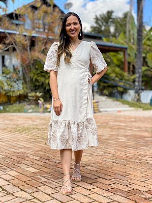 Vestido Salesiano Creme