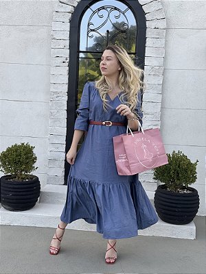 Vestido Helena Azul