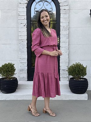 Vestido Helena Rosa LD