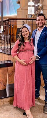 Vestido Longo Rosa Queimado Desapego